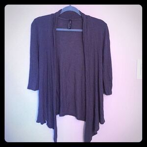 Angled gray cover sweater 